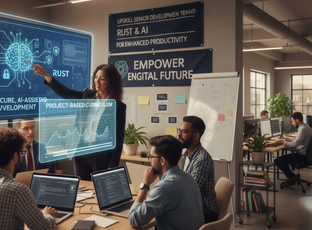 A team of professionals in a training session.